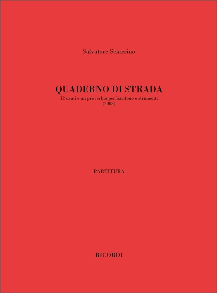 Quaderno Di Strada